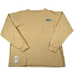 Tyndale Flame Resistant Long Sleeve Pocket T Shirt Mens L Mustard ARC Rating 8.7